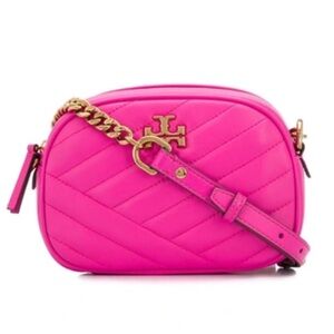 Tory Burch Pink Quilted Crossbody Bag